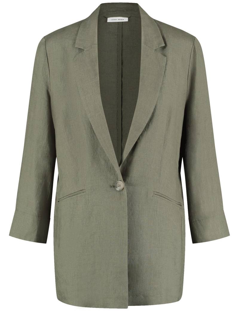 GERRY WEBER Collection - 3/4 Arm Blazer aus reinem Leinen - Gr. - 48 von GERRY WEBER Collection
