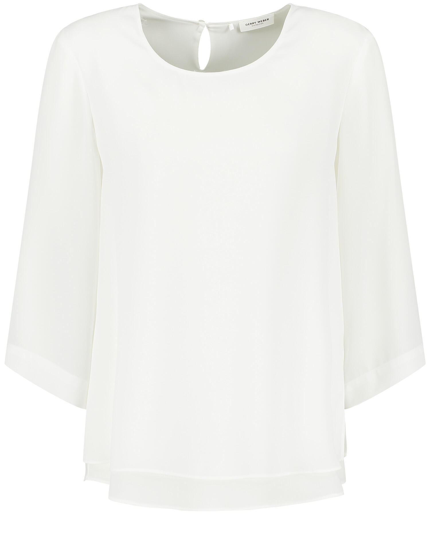 GERRY WEBER Collection - 3/4 Arm Bluse im Lagenlook off-white - Gr. - 38 von GERRY WEBER Collection