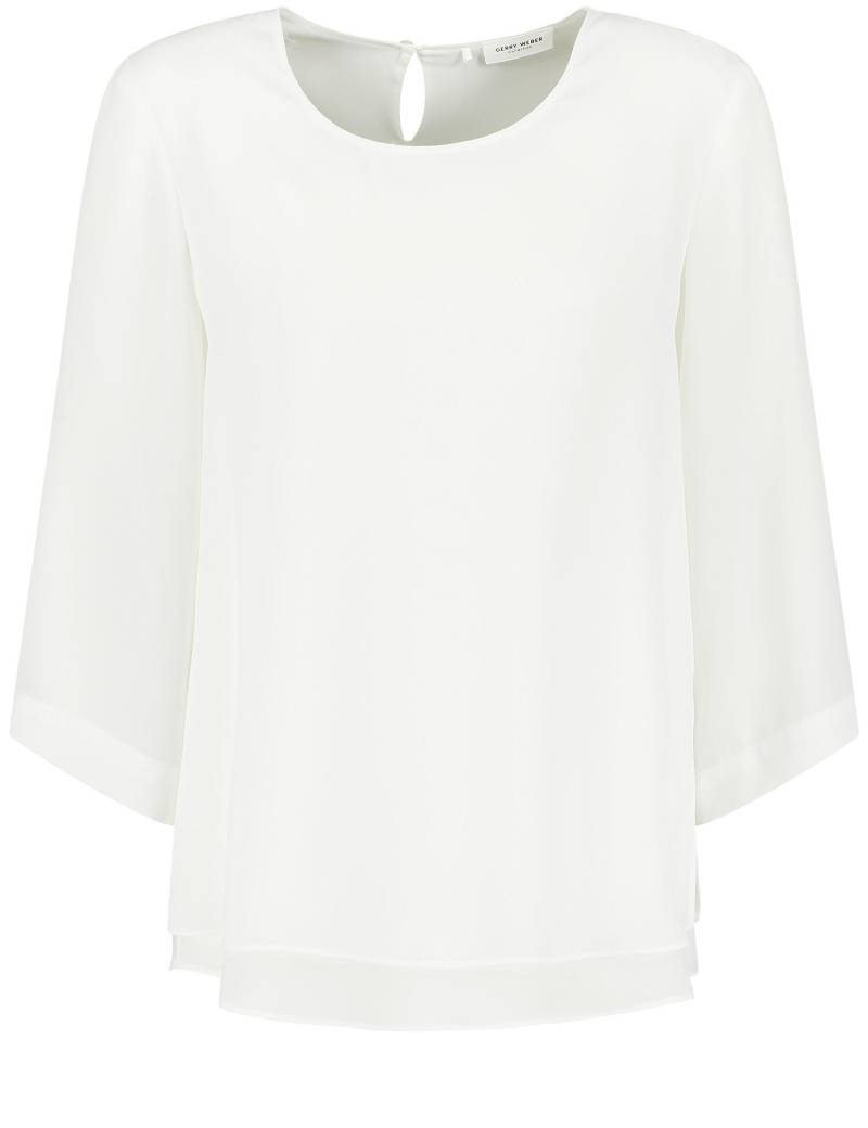 GERRY WEBER Collection - 3/4 Arm Bluse im Lagenlook off-white - Gr. - 38 von GERRY WEBER Collection