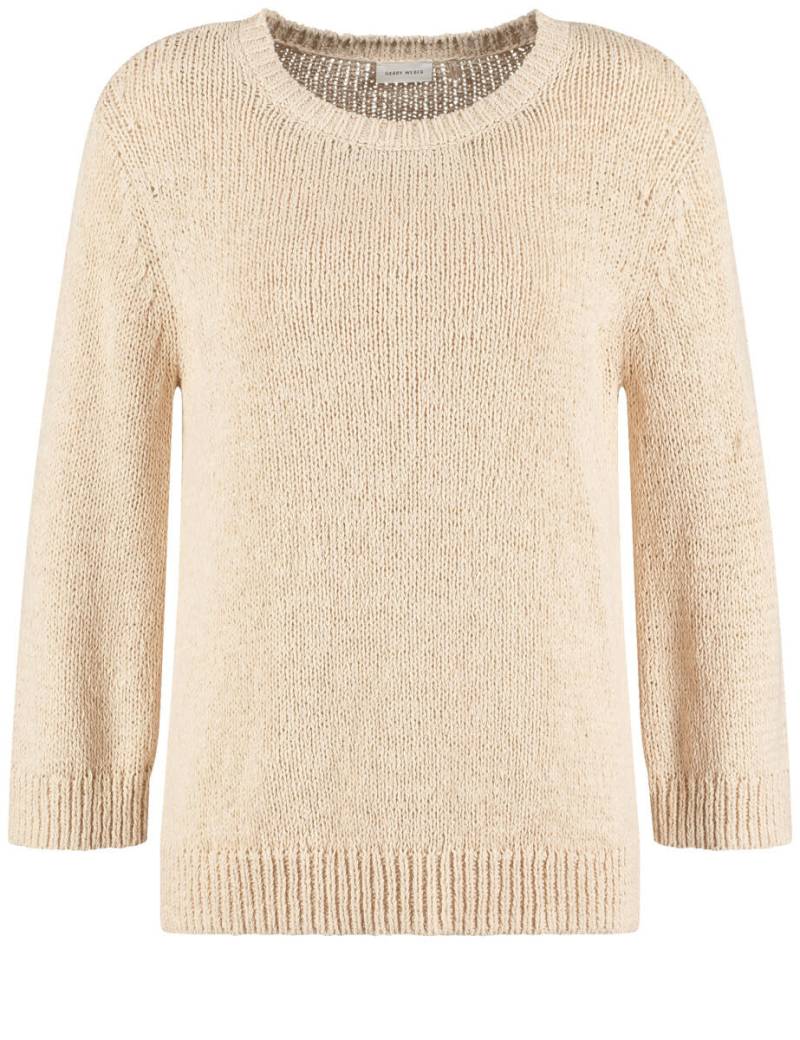 GERRY WEBER Collection - 3/4 Arm Pullover in Strukturstrick beige - Gr. - 46 von GERRY WEBER Collection