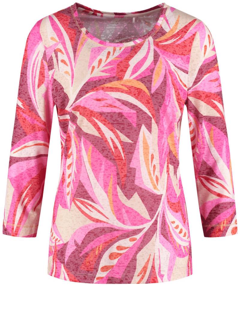 GERRY WEBER Collection - 3/4 Arm Shirt in Ausbrenner-Qualität pink/rot - Gr. - 38 von GERRY WEBER Collection