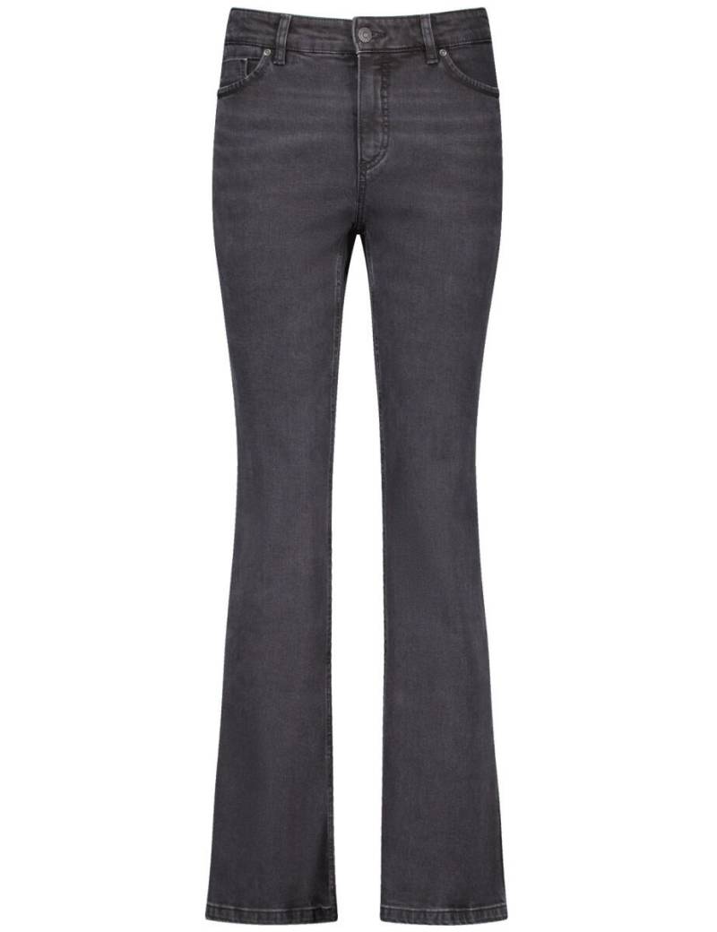 GERRY WEBER Collection - 5-Pocket Jeans mit ausgestelltem Bein schwarz - Gr. - 40 von GERRY WEBER Collection