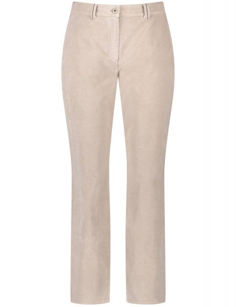 GERRY WEBER Collection - 7/8 Hose aus soft-elastischem Baumwollmaterial beige - Gr. - 44 von GERRY WEBER Collection