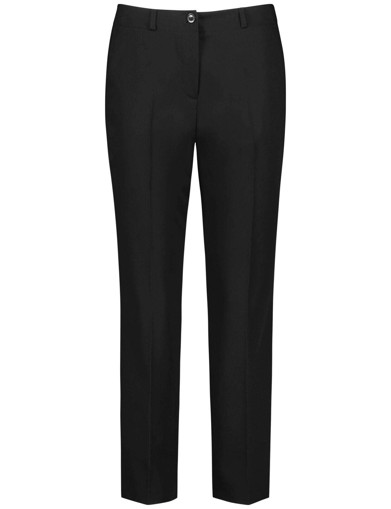 GERRY WEBER Collection - 7/8 Hose mit Bügelfalten schwarz - Gr. - 44 von GERRY WEBER Collection
