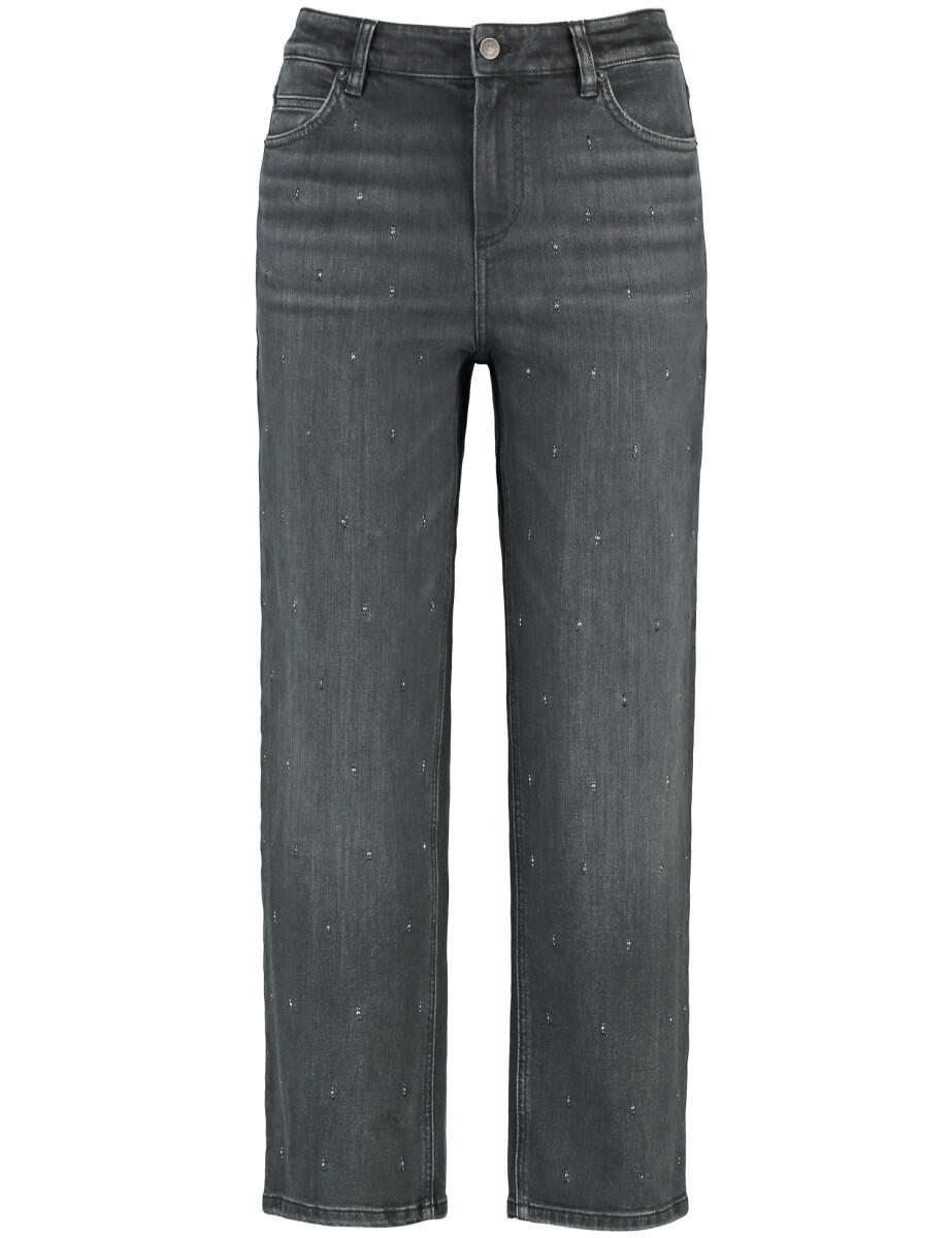 GERRY WEBER Collection - 7/8 Jeans mit Steinchenzier grau - Gr. - 42 von GERRY WEBER Collection