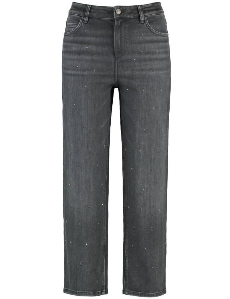 GERRY WEBER Collection - 7/8 Jeans mit Steinchenzier grau - Gr. - 42 von GERRY WEBER Collection
