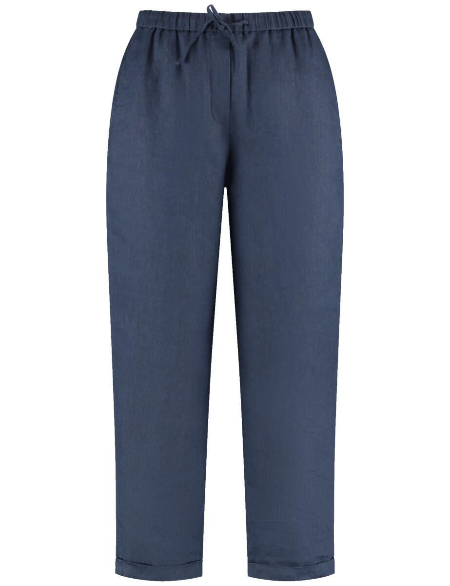 GERRY WEBER Collection - 7/8 Schlupfhose aus Leinen blau - Gr. - 40 von GERRY WEBER Collection