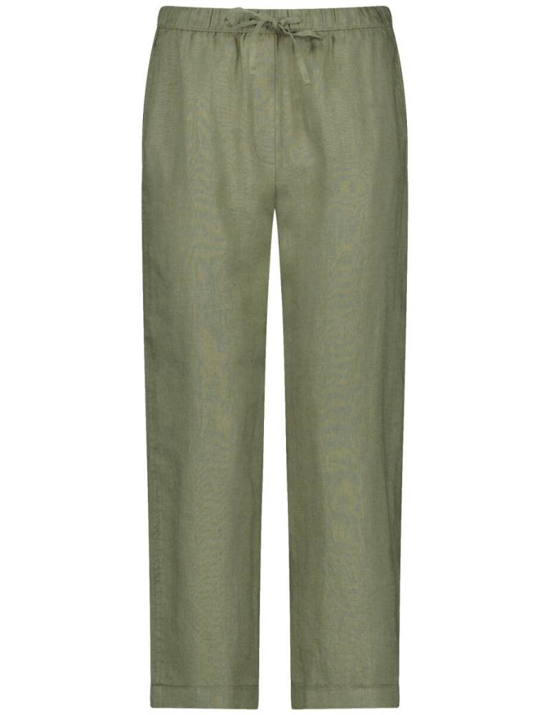 GERRY WEBER Collection - 7/8 Schlupfhose aus Leinen grün - Gr. - 46 von GERRY WEBER Collection