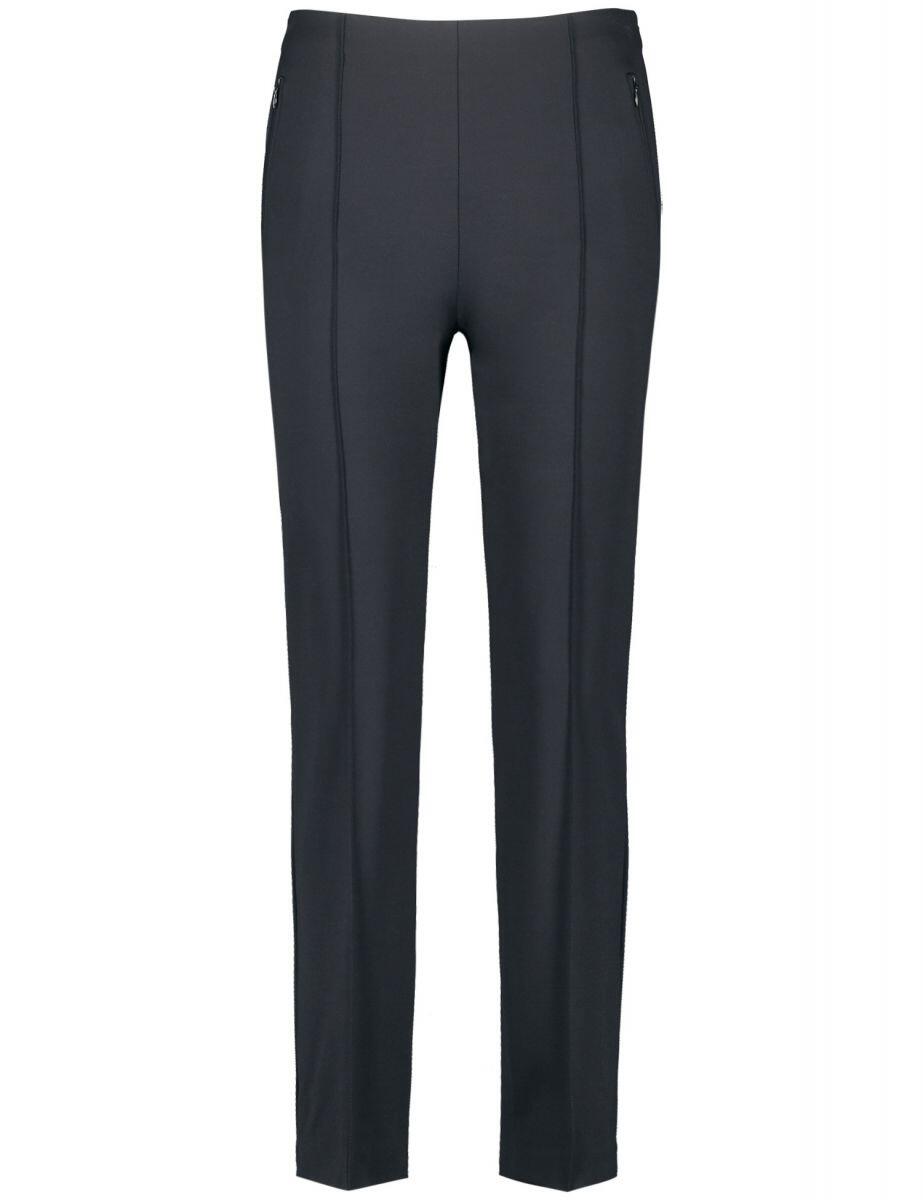 GERRY WEBER Collection - 7/8 Stretchhose mit Zippertaschen blau - Gr. - 48 von GERRY WEBER Collection
