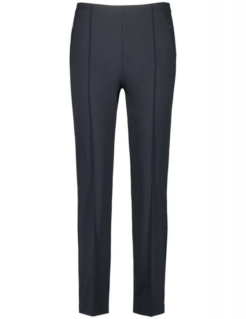 GERRY WEBER Collection - 7/8 Stretchhose mit Zippertaschen blau - Gr. - 48 von GERRY WEBER Collection