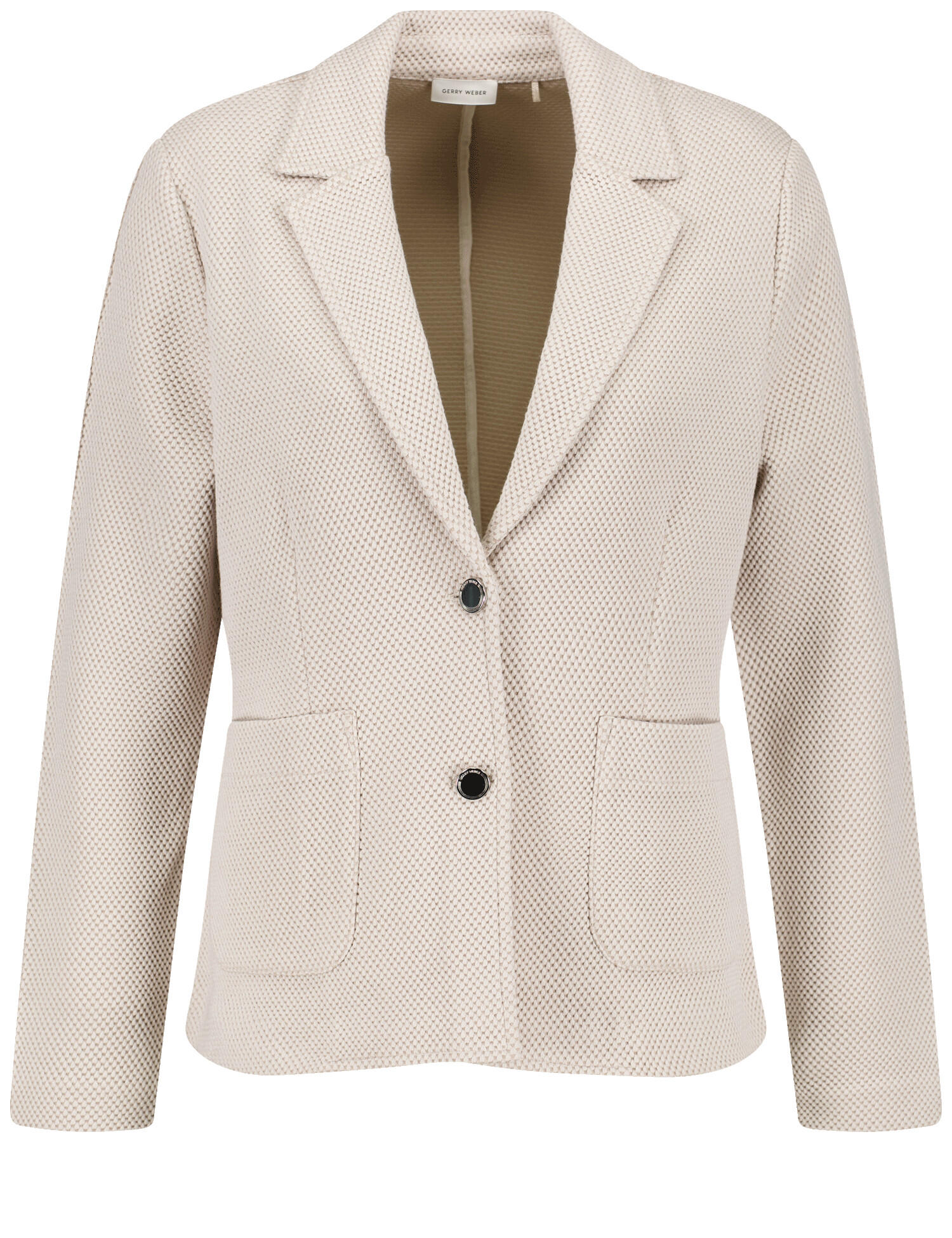 GERRY WEBER Collection - BLAZER JERSEY taupe/offwhite - Gr. - 40 von GERRY WEBER Collection