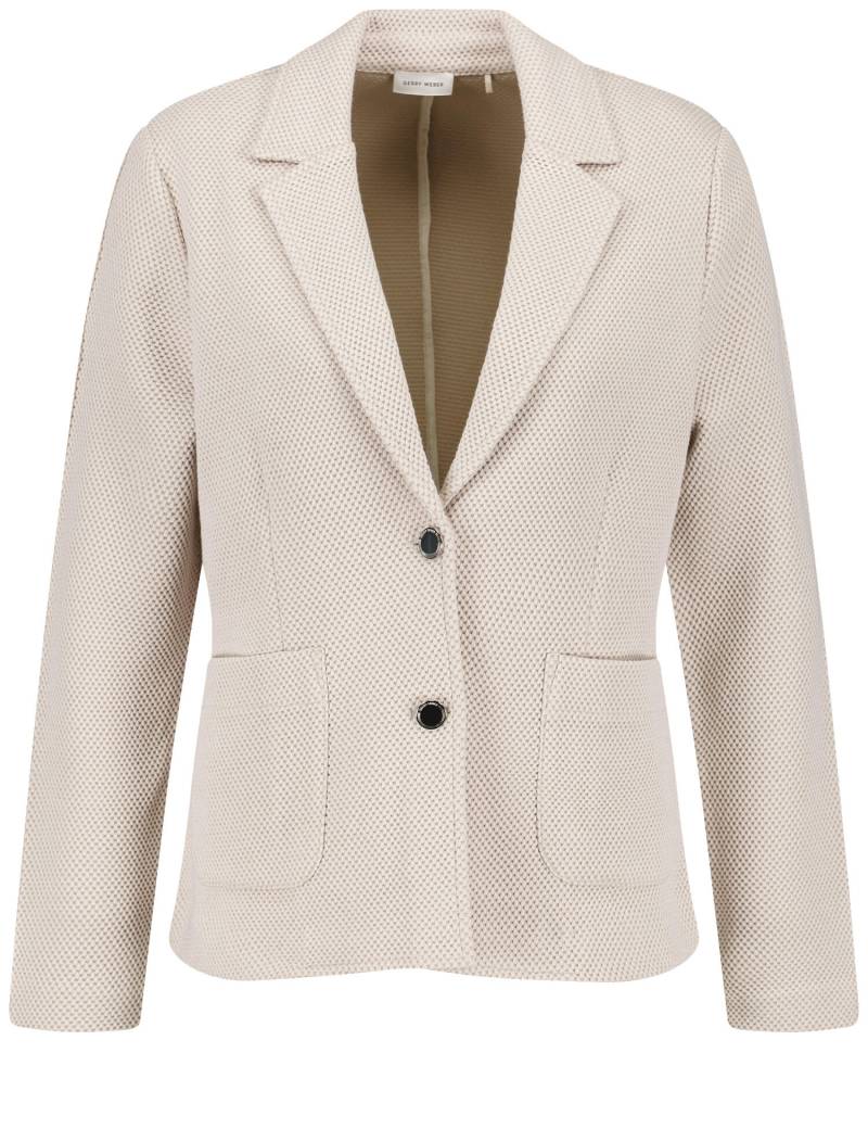 GERRY WEBER Collection - BLAZER JERSEY taupe/offwhite - Gr. - 46 von GERRY WEBER Collection