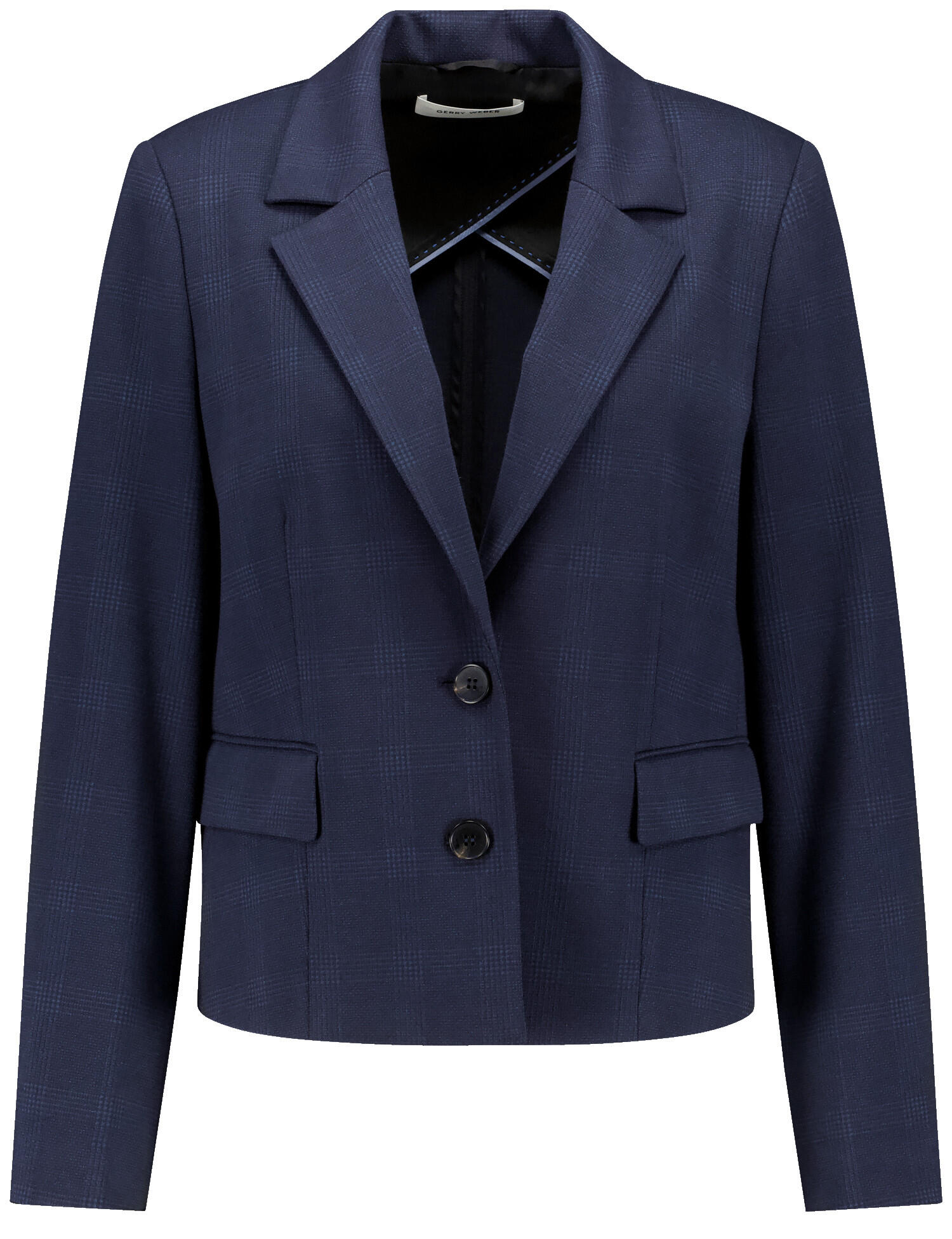 GERRY WEBER Collection - Blazer Langarm blau schwarz muster - Gr. - 38 von GERRY WEBER Collection