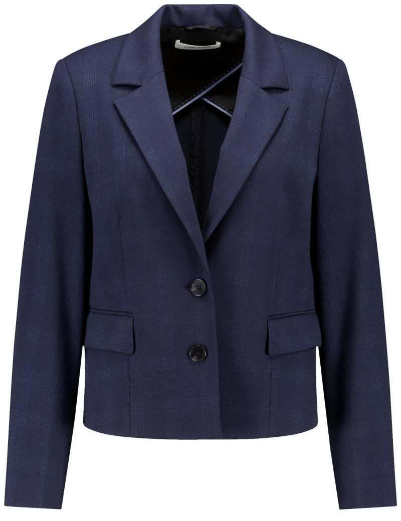 GERRY WEBER Collection - Blazer Langarm blau schwarz muster - Gr. - 38 von GERRY WEBER Collection