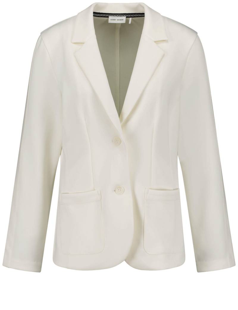 GERRY WEBER Collection - Blazer aus Jersey mit Rib-Details off-white - Gr. - 44 von GERRY WEBER Collection