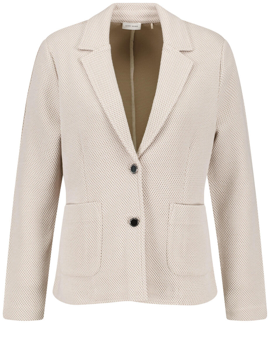 GERRY WEBER Collection - Blazer beige/weiß - Gr. - 42 von GERRY WEBER Collection