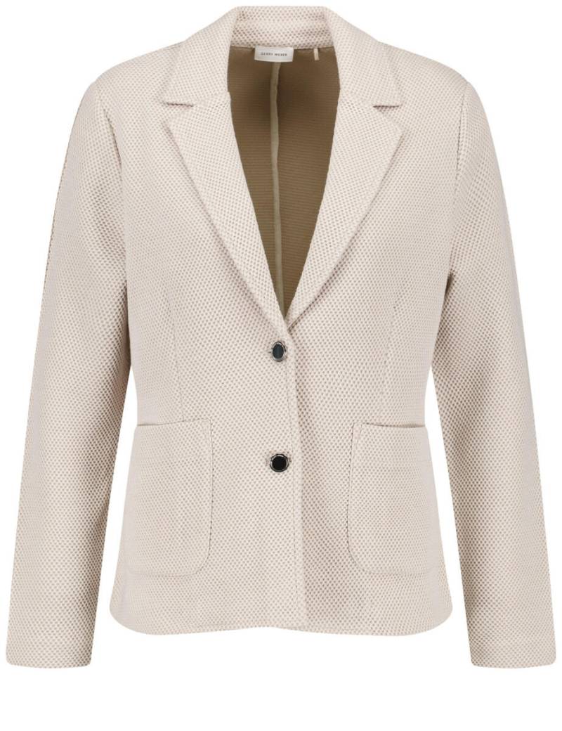 GERRY WEBER Collection - Blazer beige/weiß - Gr. - 42 von GERRY WEBER Collection