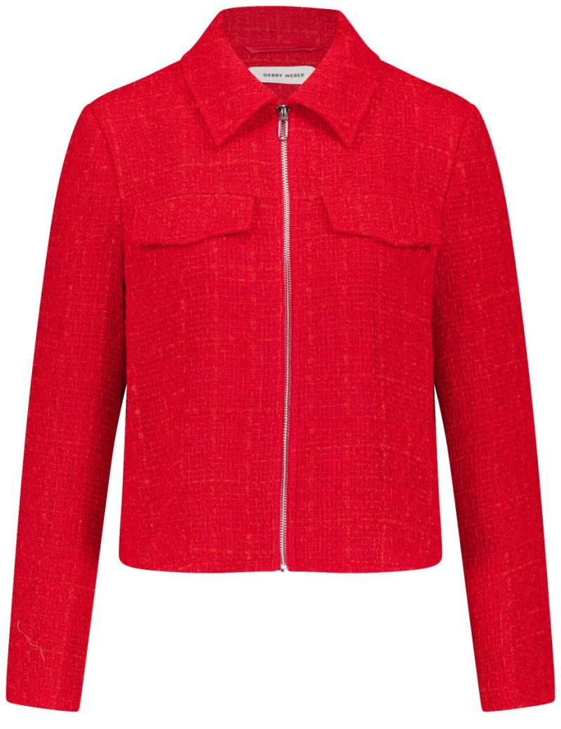 GERRY WEBER Collection - Blazer mit Reißverschluss rot - Gr. - 38 von GERRY WEBER Collection