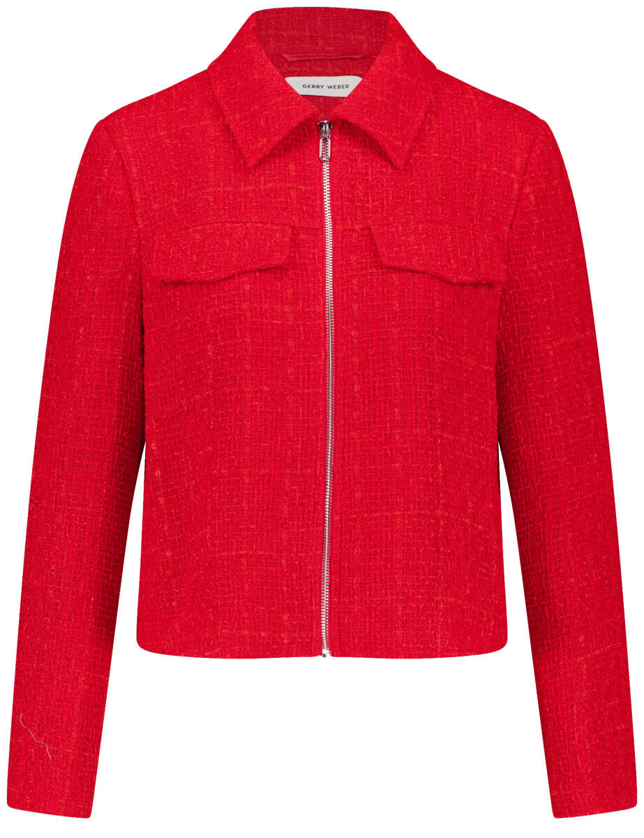 GERRY WEBER Collection - Blazer mit Reißverschluss rot - Gr. - 40 von GERRY WEBER Collection