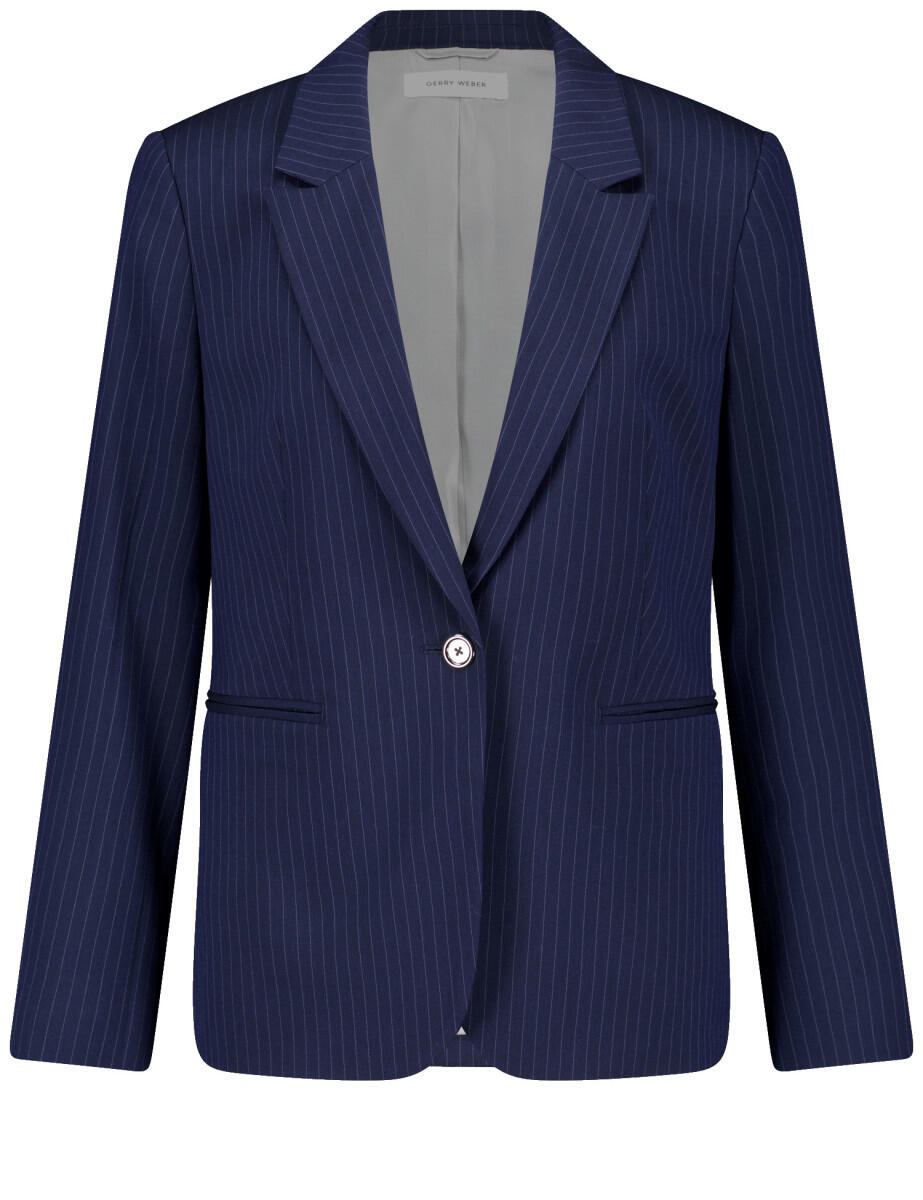 GERRY WEBER Collection - Blazer mit Streifen blau - Gr. - 44 von GERRY WEBER Collection