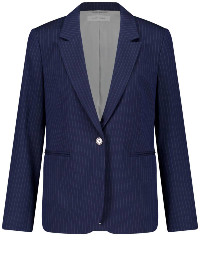 GERRY WEBER Collection - Blazer mit Streifen blau - Gr. - 44 von GERRY WEBER Collection