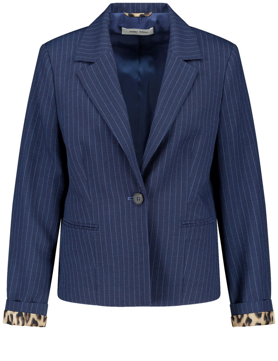GERRY WEBER Collection - Blazer mit feinen Streifen blau - Gr. - 36 von GERRY WEBER Collection