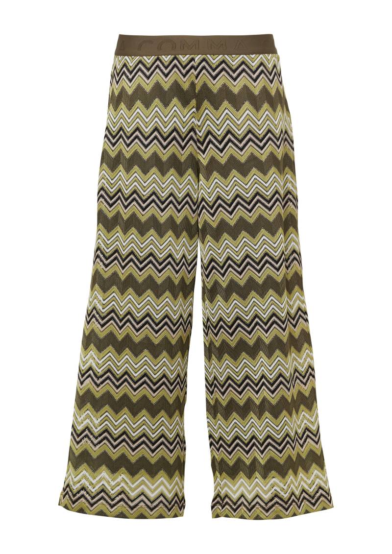 GERRY WEBER Collection - Blazerjacke in Bouclé-Optik lime indigo patterned - Gr. - 48 von GERRY WEBER Collection