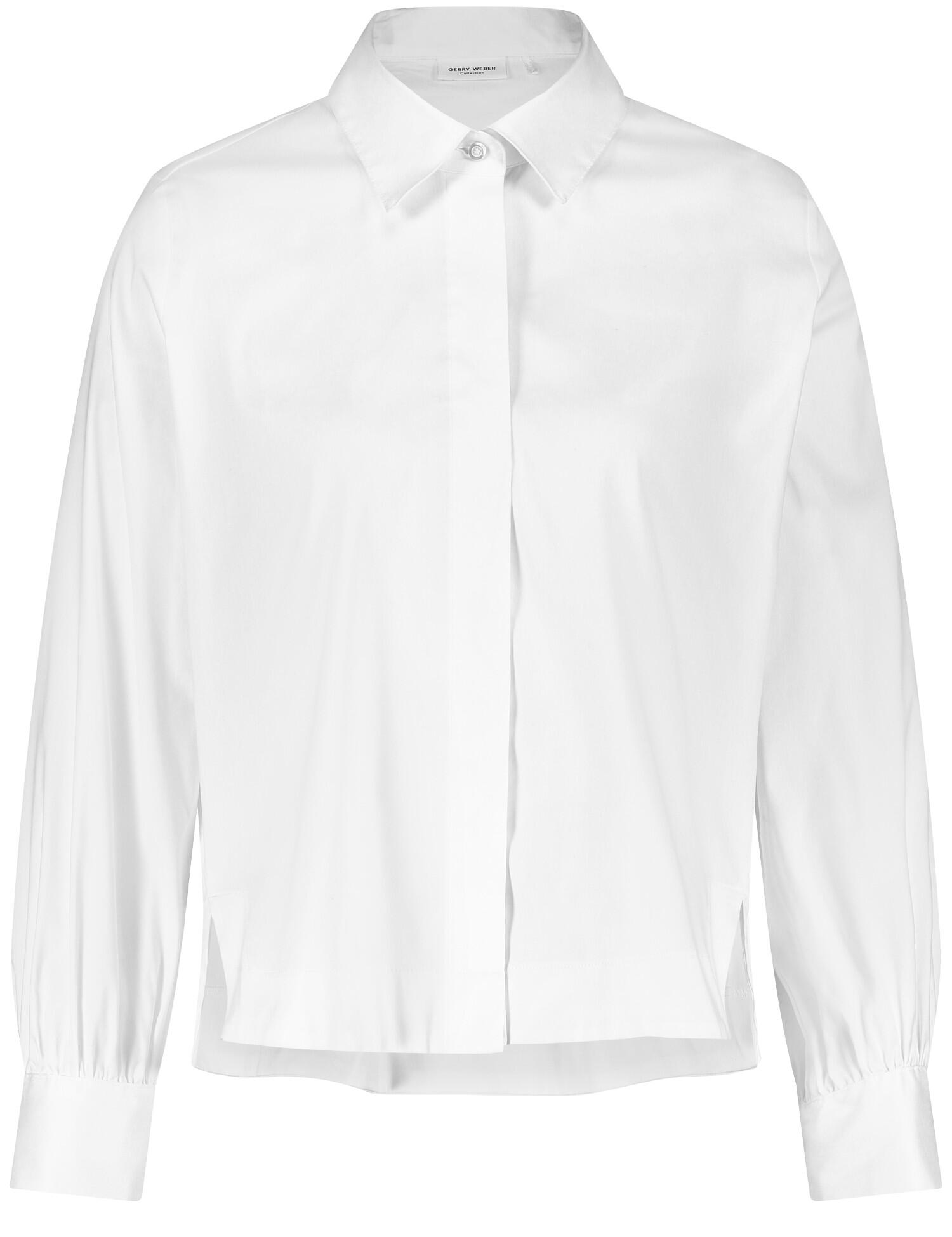 GERRY WEBER Collection - Bluse aus Superstretch weiss/weiss - Gr. - 44 von GERRY WEBER Collection
