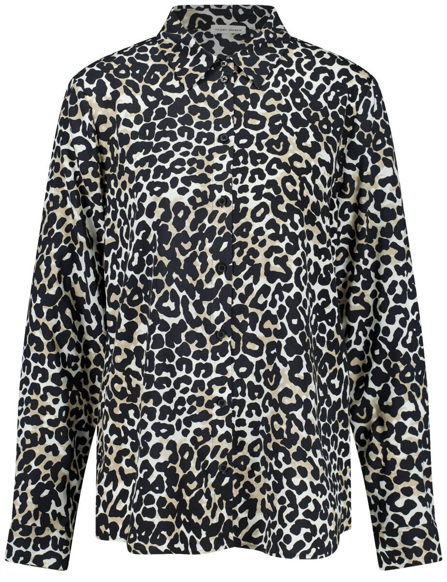 GERRY WEBER Collection - Bluse mit Leoprint schwarz - Gr. - 36 von GERRY WEBER Collection