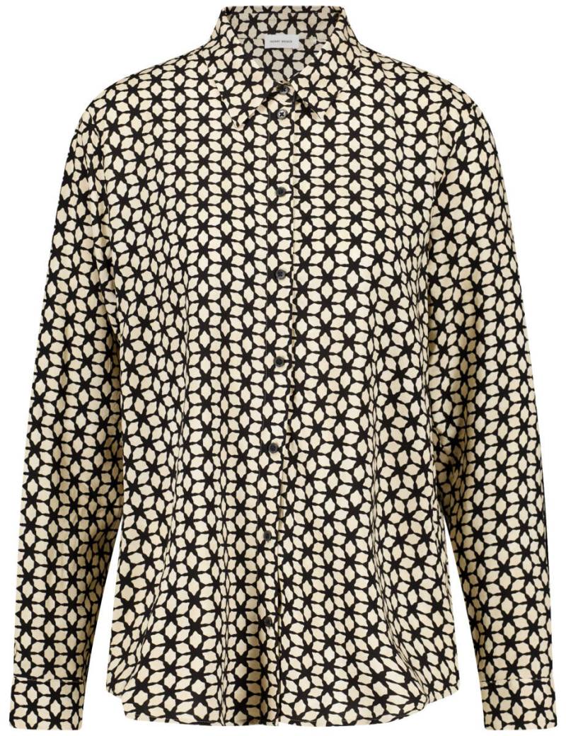 GERRY WEBER Collection - Bluse mit Muster beige/schwarz - Gr. - 42 von GERRY WEBER Collection
