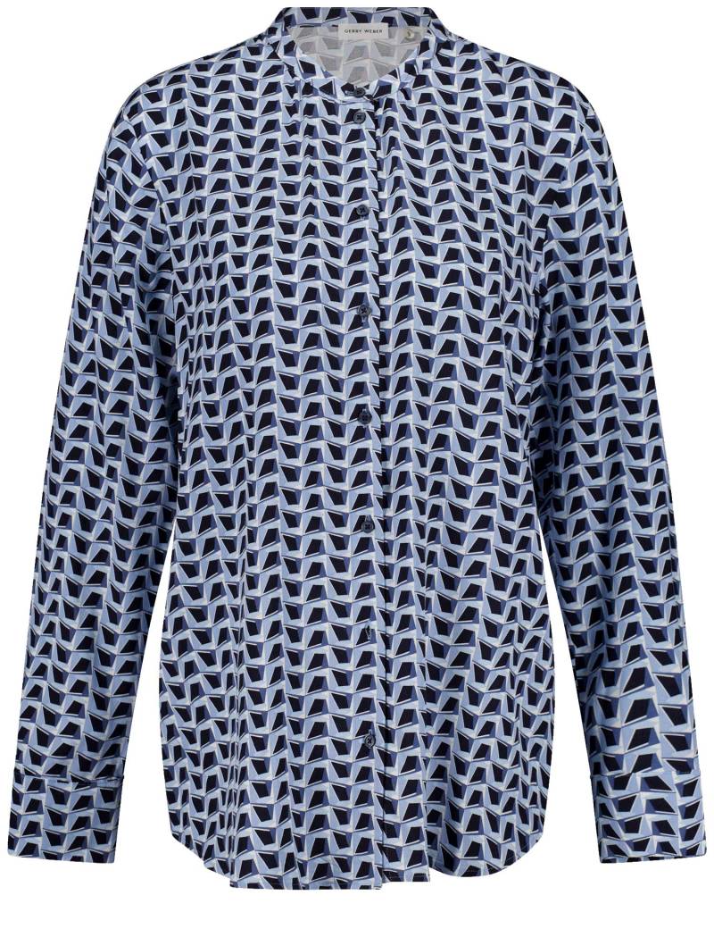 GERRY WEBER Collection - Bluse mit Muster blau - Gr. - 44 von GERRY WEBER Collection