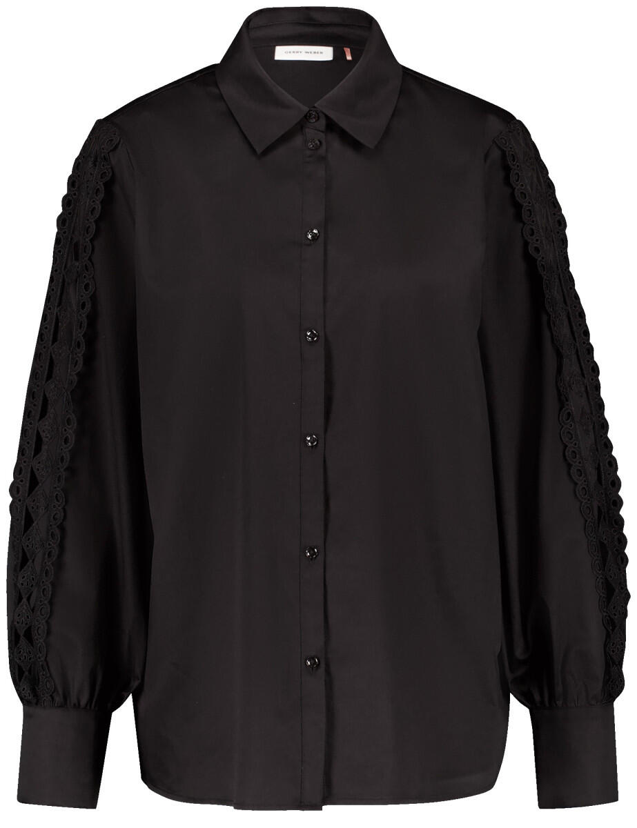 GERRY WEBER Collection - Bluse mit Strickerei schwarz - Gr. - 40 von GERRY WEBER Collection