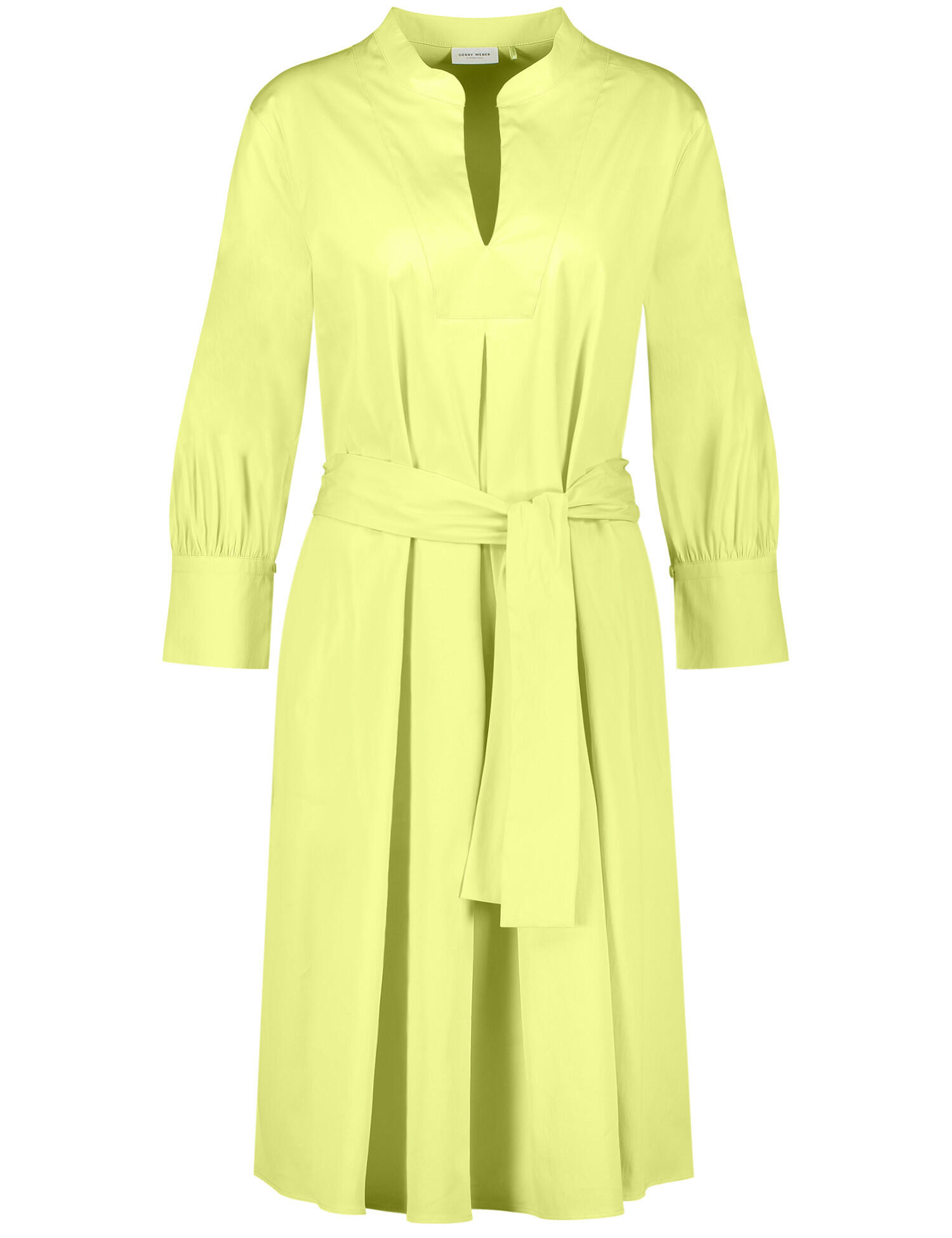 GERRY WEBER Collection - Blusenkleid mit Taillenband lime - Gr. - 42 von GERRY WEBER Collection