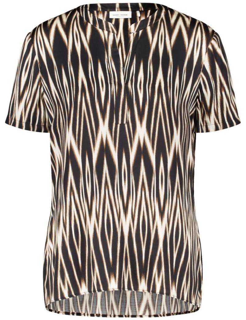 GERRY WEBER Collection - Blusenshirt mit Ikat Print schwarz - Gr. - 36 von GERRY WEBER Collection