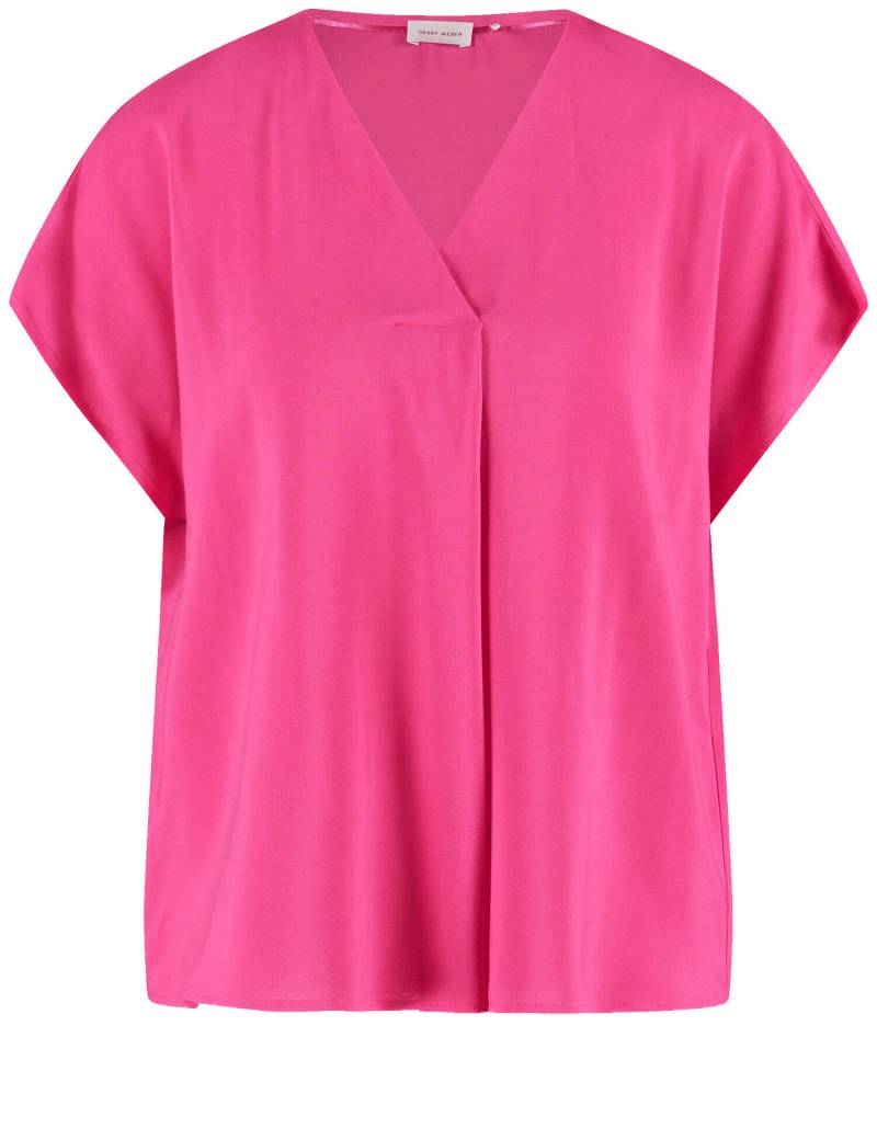 GERRY WEBER Collection - Blusenshirt mit aufspringender Falte magenta - Gr. - 44 von GERRY WEBER Collection