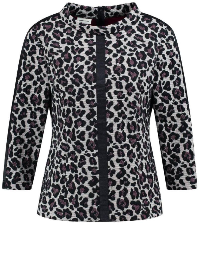 GERRY WEBER Collection - Blusentop mit Animalprint schwarz/grau/braun - Gr. - 40 von GERRY WEBER Collection