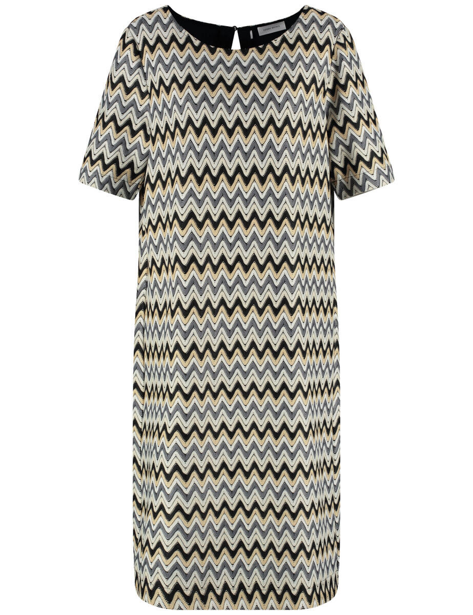 GERRY WEBER Collection - Etuikleid in Häkeloptik beige/weiß - Gr. - 36 von GERRY WEBER Collection