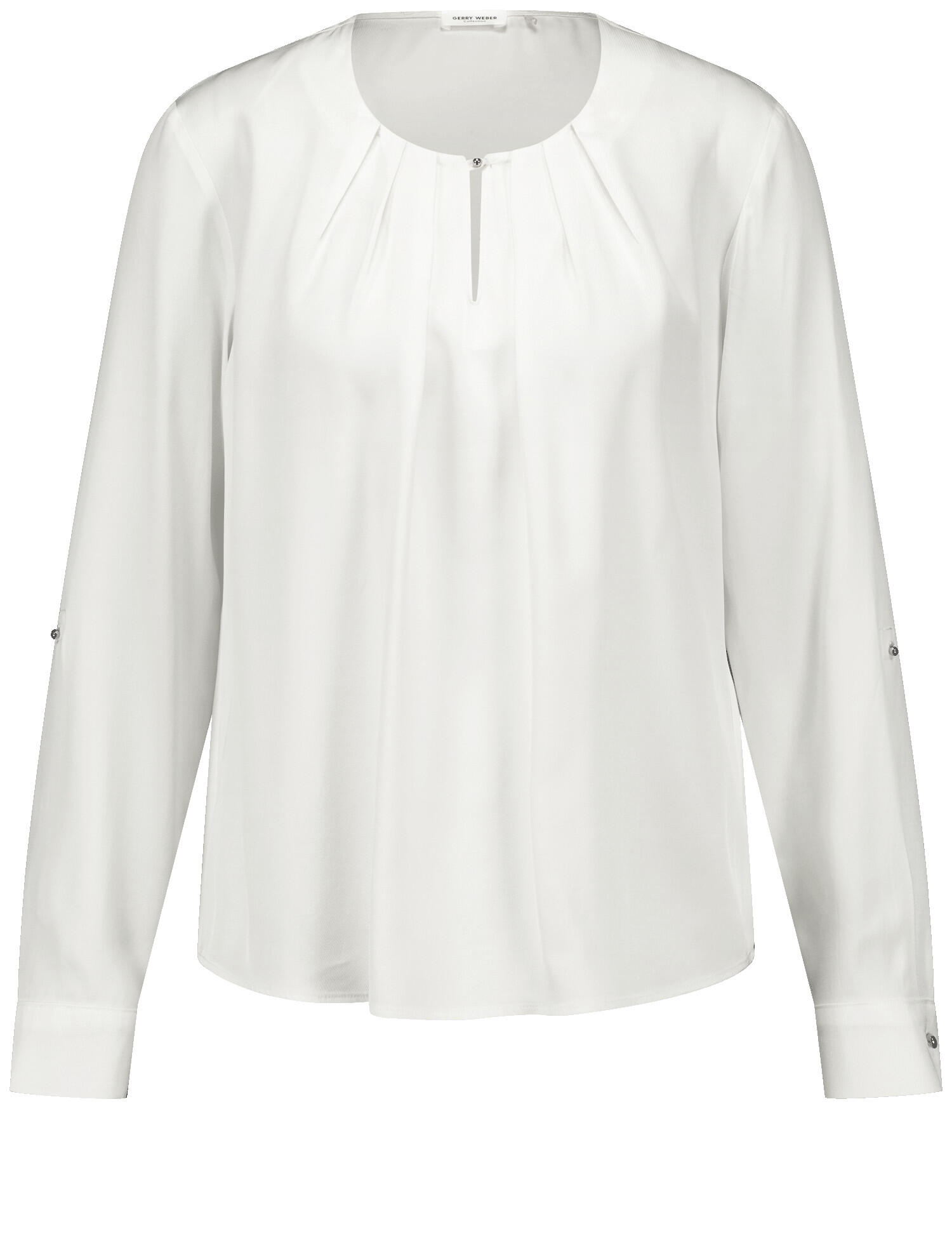 GERRY WEBER Collection - Fließende Bluse mit einfach gelegten Falten off-white - Gr. - 40 von GERRY WEBER Collection