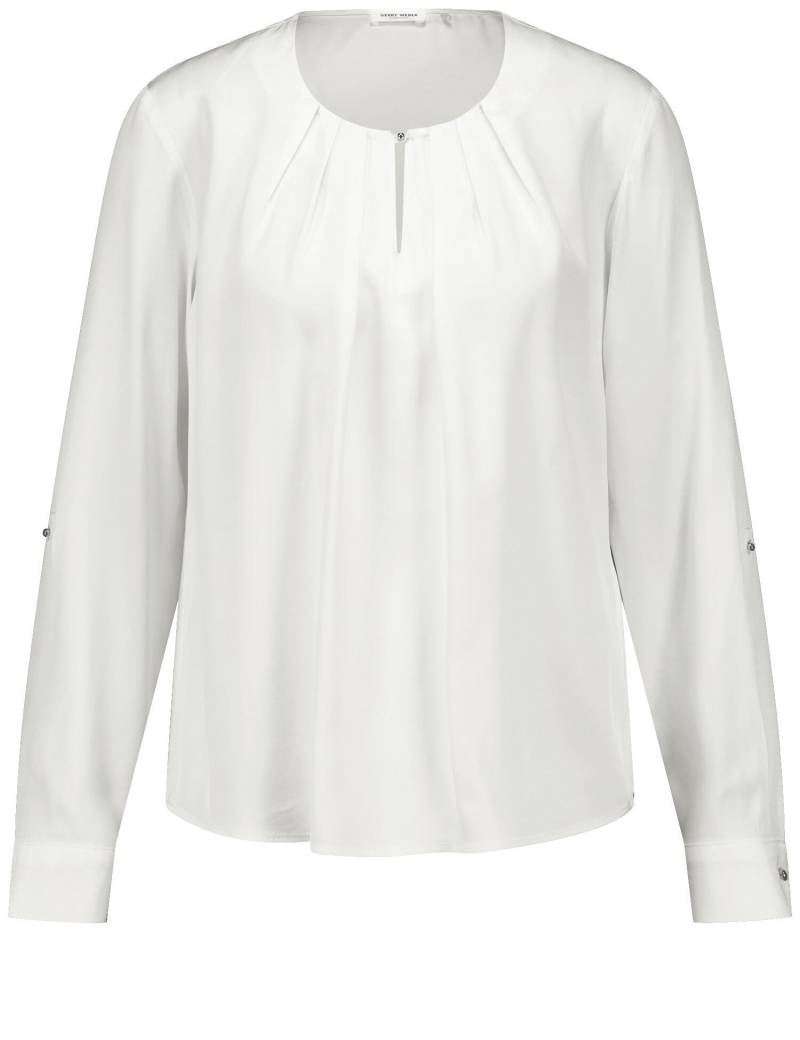 GERRY WEBER Collection - Fließende Bluse mit einfach gelegten Falten off-white - Gr. - 40 von GERRY WEBER Collection