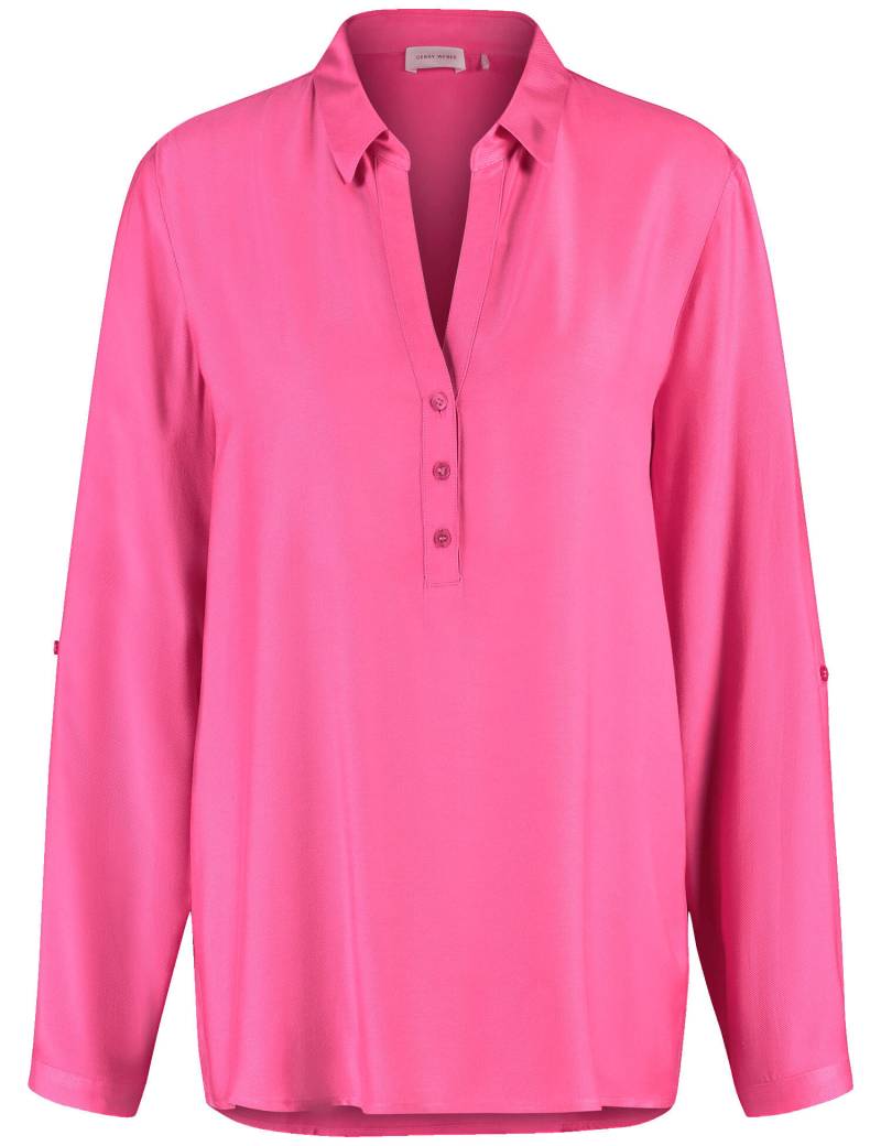 GERRY WEBER Collection - Fließende Langarmbluse mit Armriegel pink - Gr. - 48 von GERRY WEBER Collection