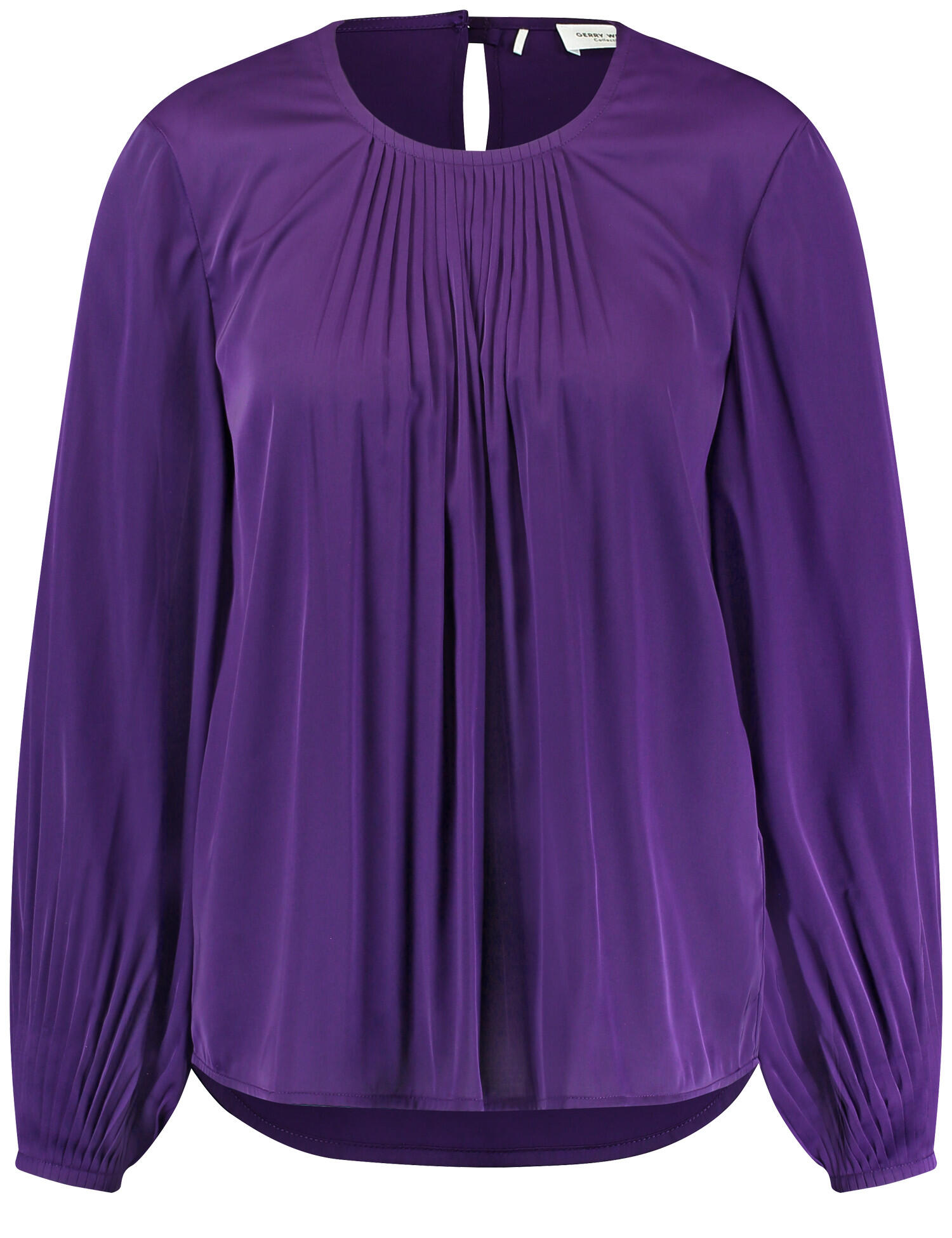 GERRY WEBER Collection - Fließende Plisseebluse dark violet - Gr. - 40 von GERRY WEBER Collection