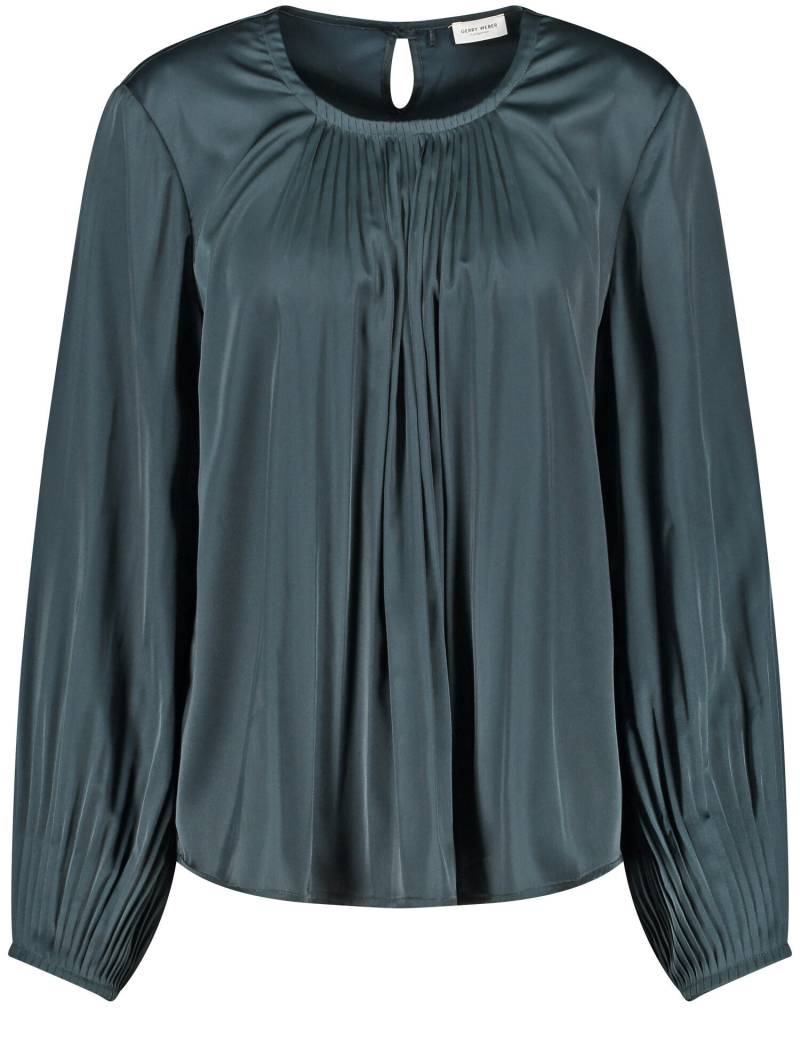 GERRY WEBER Collection - Fließende Plisseebluse green teal - Gr. - 40 von GERRY WEBER Collection