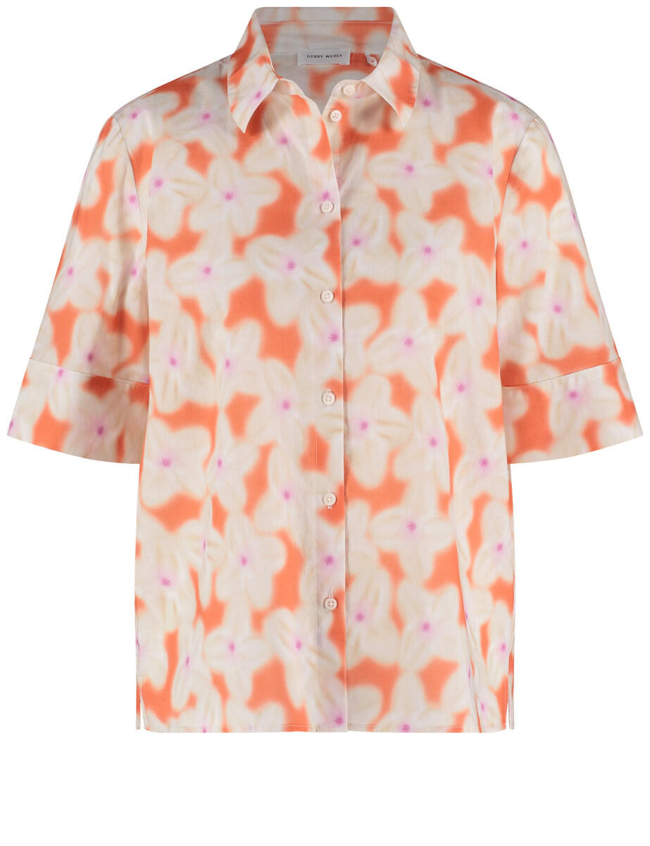 GERRY WEBER Collection - Floral gemusterte Halbarmbluse rot - Gr. - 42 von GERRY WEBER Collection