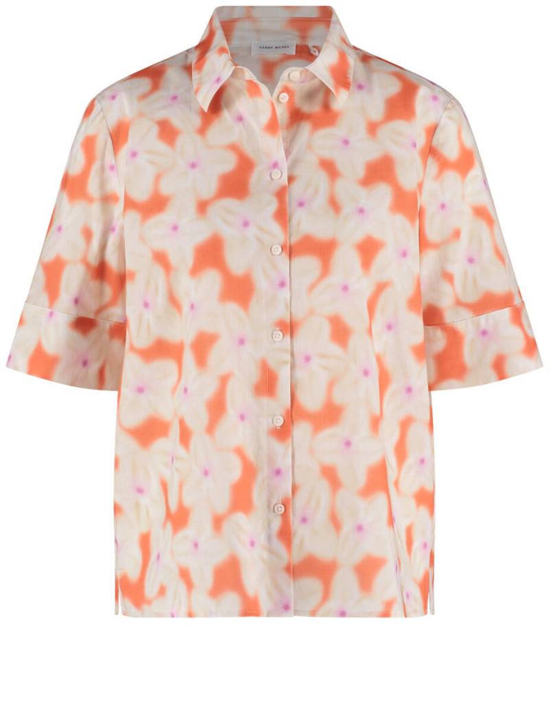 GERRY WEBER Collection - Floral gemusterte Halbarmbluse rot - Gr. - 42 von GERRY WEBER Collection