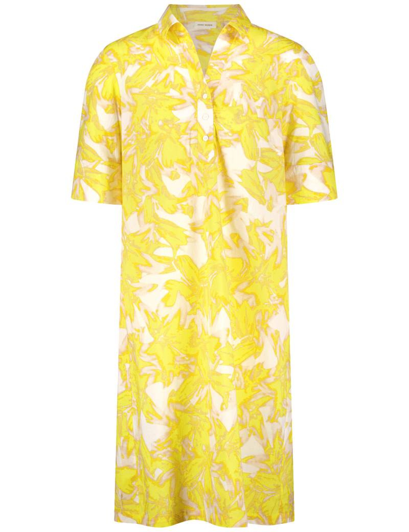 GERRY WEBER Collection - Floral gemustertes Blusenkleid aus Baumwolle yellow/sandshell flowers print - Gr. - 44 von GERRY WEBER Collection