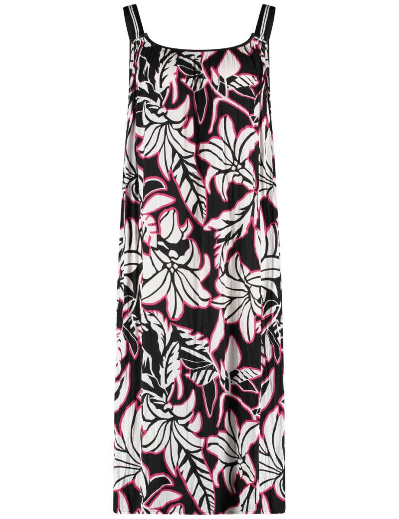 GERRY WEBER Collection - Floral gemustertes Plisseekleid schwarz - Gr. - 42 von GERRY WEBER Collection
