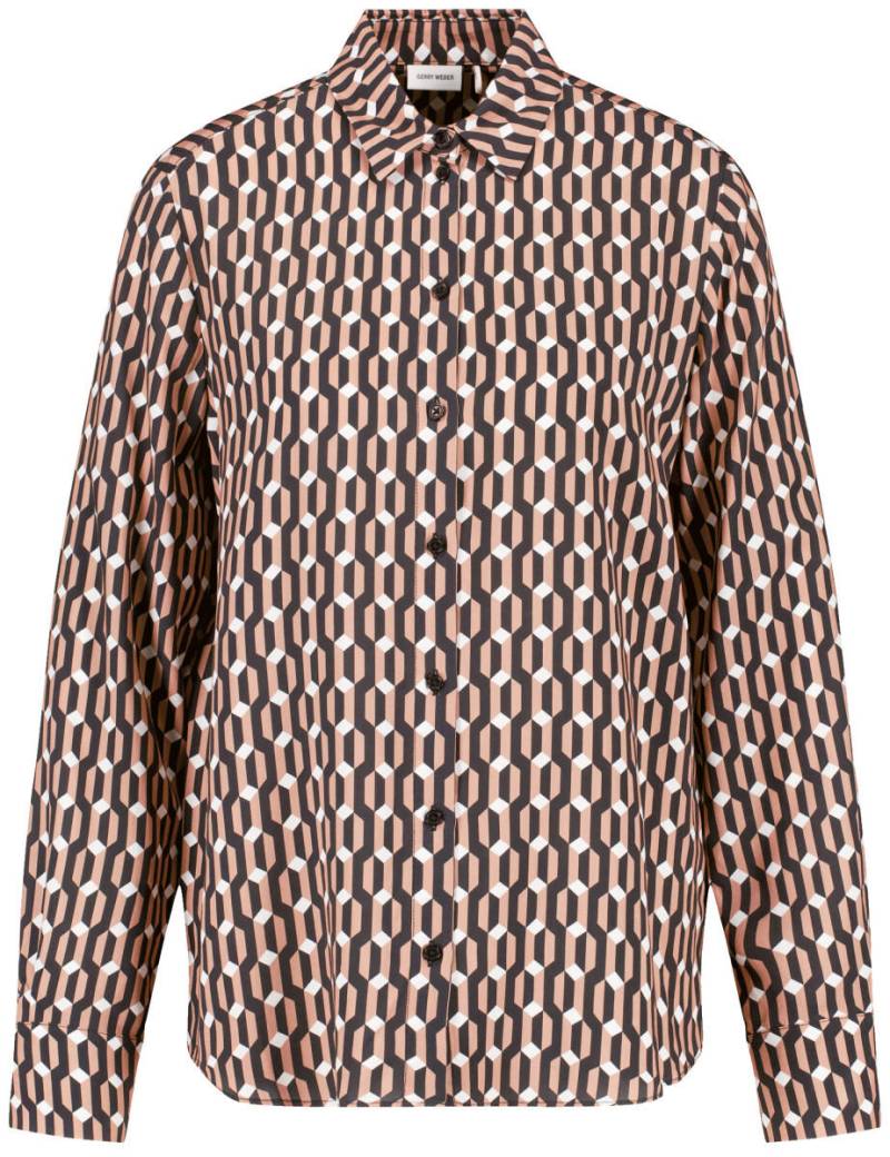 GERRY WEBER Collection - Gemusterte Bluse braun - Gr. - 38 von GERRY WEBER Collection
