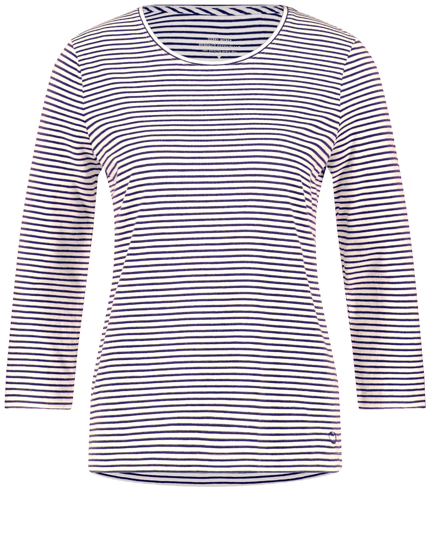 GERRY WEBER Collection - Geringeltes 3/4 Arm Shirt navy/off white fine stripe - Gr. - 40 von GERRY WEBER Collection