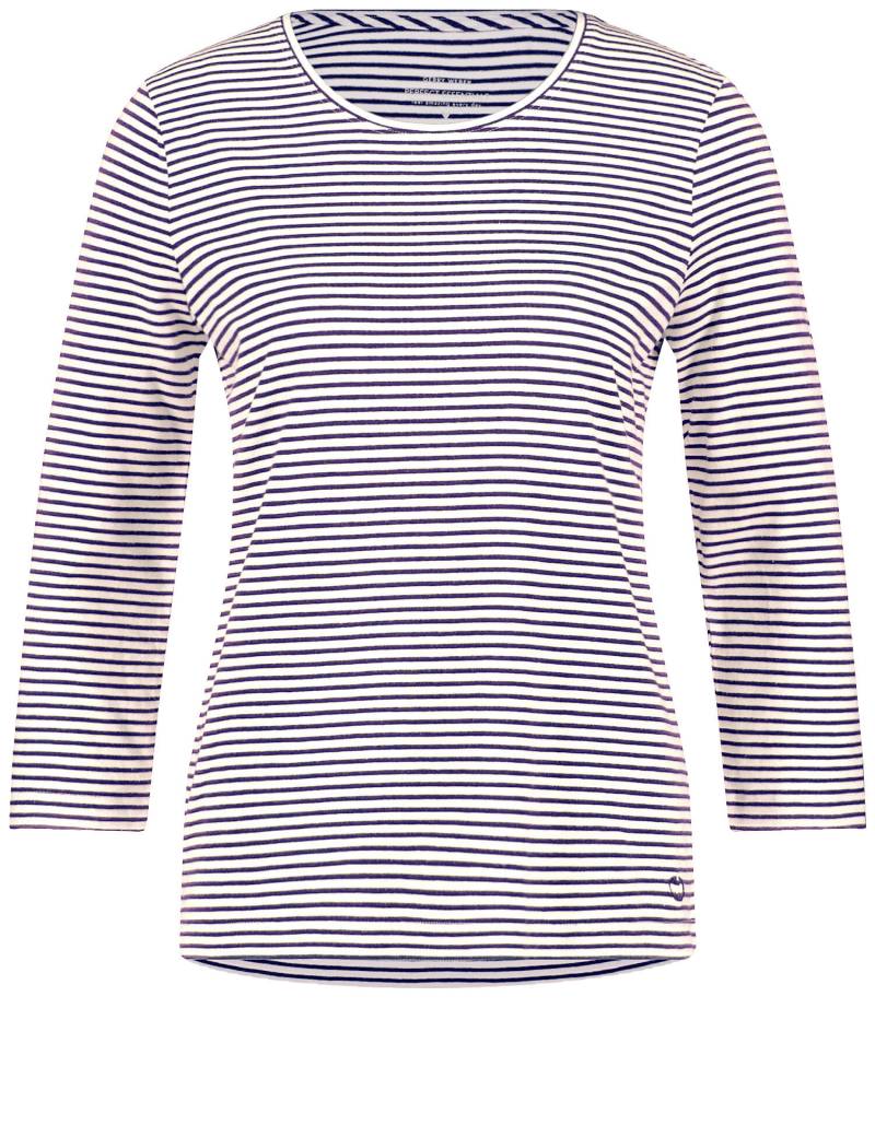 GERRY WEBER Collection - Geringeltes 3/4 Arm Shirt navy/off white fine stripe - Gr. - 40 von GERRY WEBER Collection