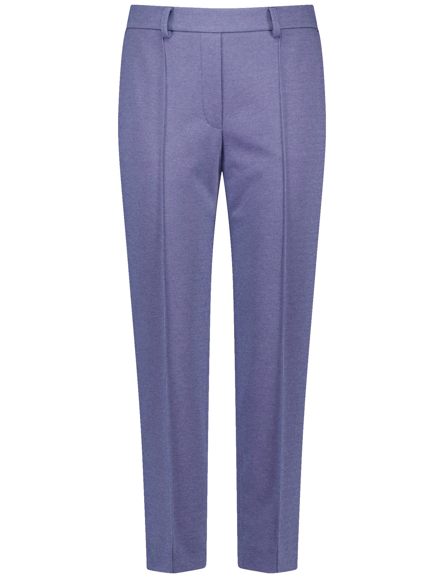 GERRY WEBER Collection - HOSE FREIZEIT VERKUE lake blue offwhite gemustert - Gr. - 42 von GERRY WEBER Collection